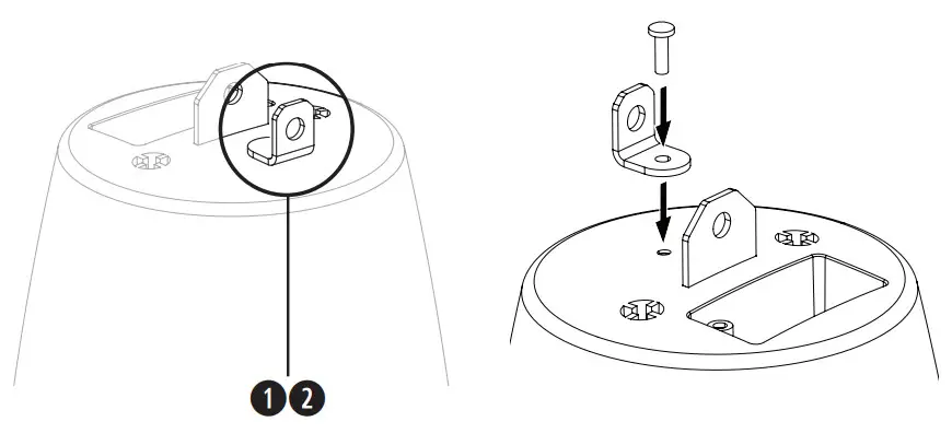 BOSE FS2P FreeSpace Pendant Loudspeaker -Using a Safety Cable