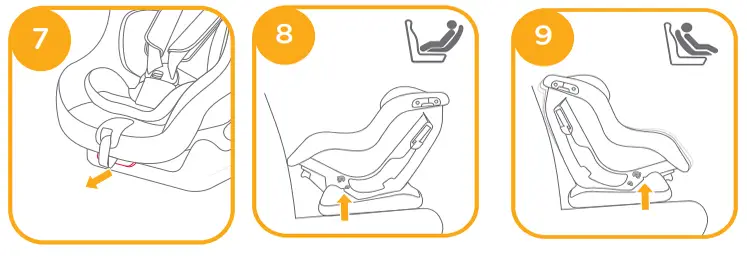 Joie Steadi R129 Enhanced Child Restraint Car Seat - Adjustment
