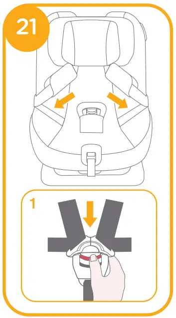 Joie Steadi R129 Enhanced Child Restraint Car Seat - shoulder harness1