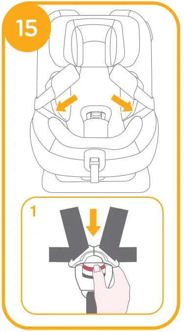 Joie Steadi R129 Enhanced Child Restraint Car Seat - using the full infant