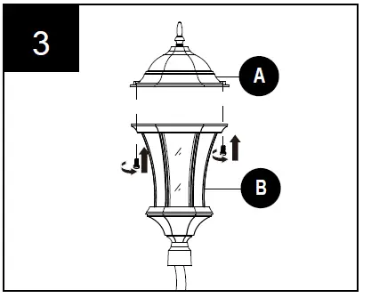 LUTEC-7199601012-Single-Head-1-Light-Black-Outdoor-Post-Lantern-Owner-FIG-5