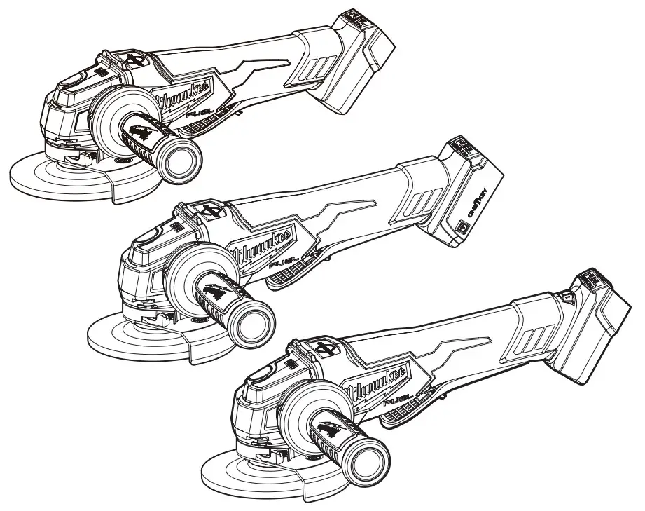 Milwaukee Braking Angle Grinder With Deadman Paddle Switch