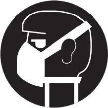 Einhell TC-US 380 - Wear a breathing mask