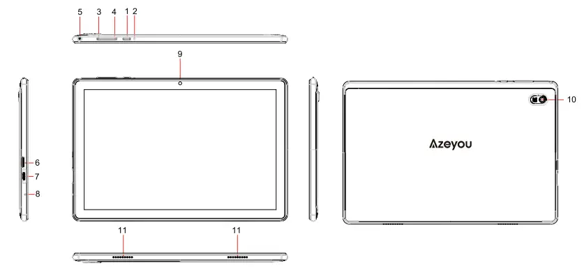 Azeyou AT1014U 10.1 Inch Tablet PC - Fig 2