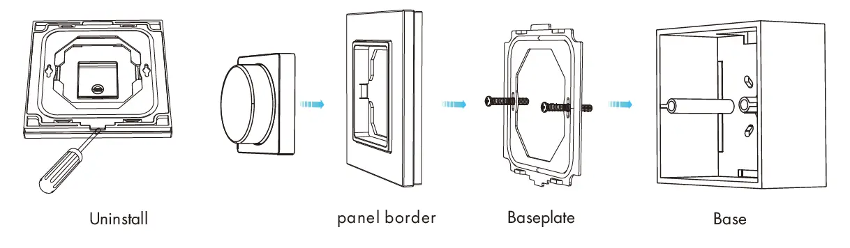 SKYDANCE-PK1(G)-Rotary-Glass-Panel-RF-Remote-Controller-fig-4