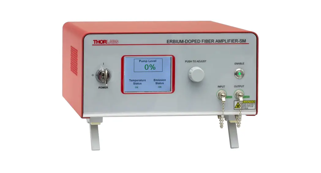 Thorlabs Edfa300s And Edfa300p C-band Erbium-doped Fiber Amplifiers Instruction Manual