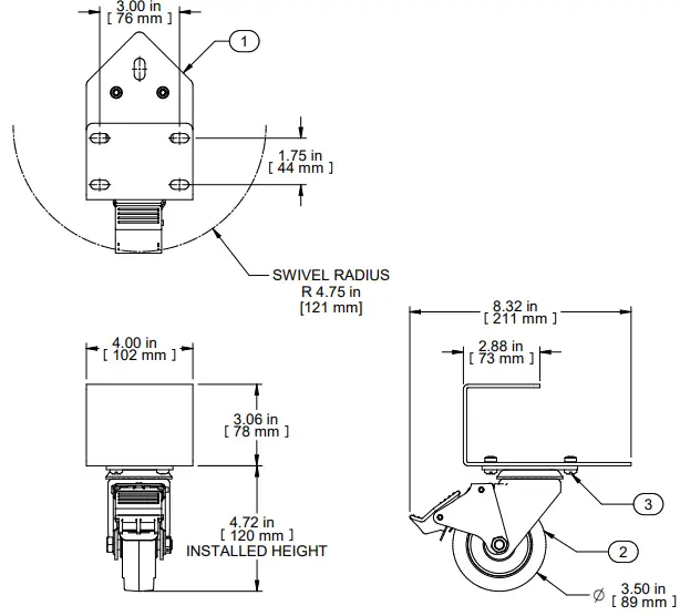 HAMMOND-MANUFACTURING-CCSTL-Locking-Castors-(set-of-2)-FIG-1