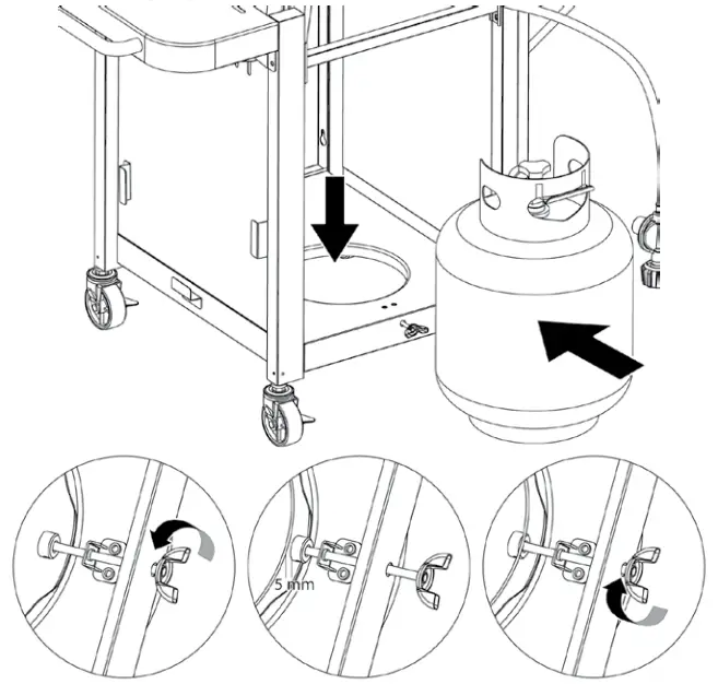 MR Pizza GOC1509MR Outdoor LP Gas Pizza Oven and Grill - 23