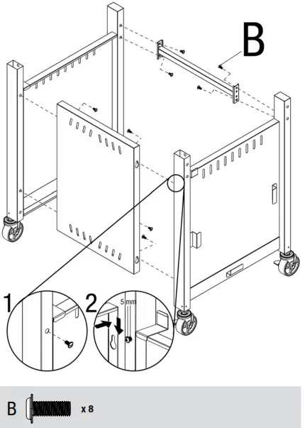 MR Pizza GOC1509MR Outdoor LP Gas Pizza Oven and Grill - 4