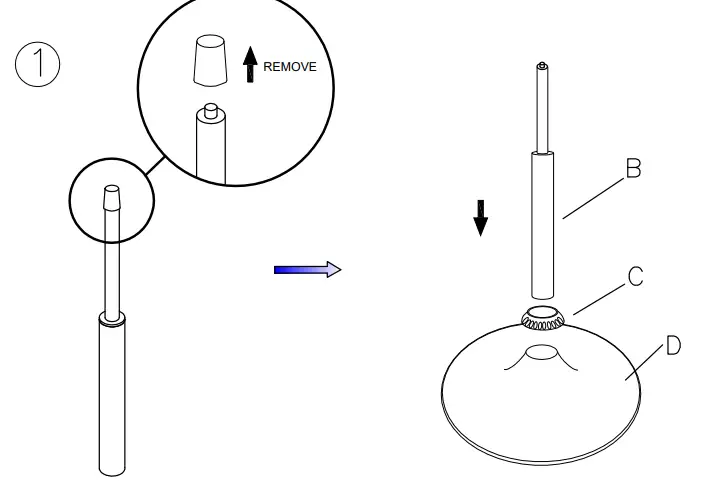 ASHLEY D122530 Furniture Gaddison Tall Uph Swivel Barstool 2
