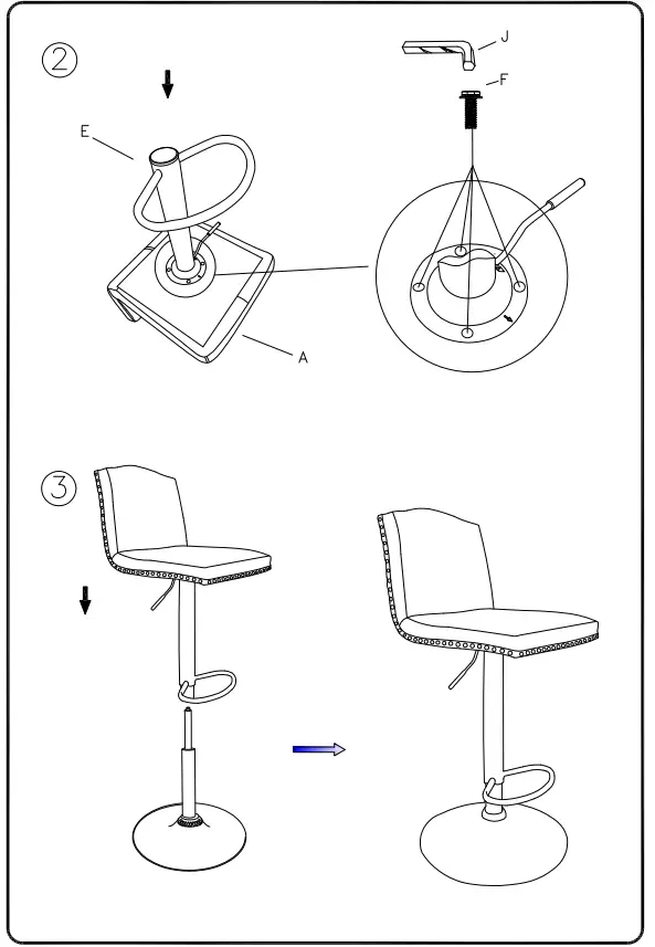 ASHLEY D122530 Furniture Gaddison Tall Uph Swivel Barstool 3