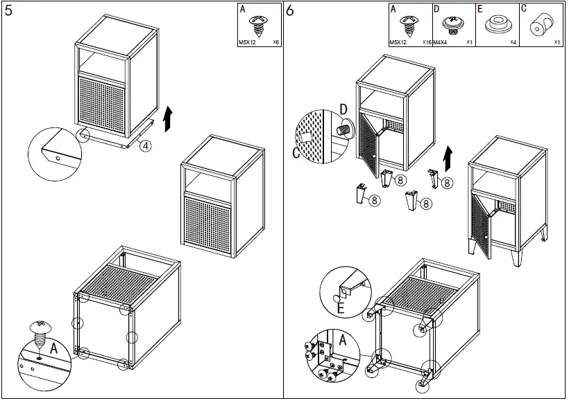 X-Rocker-Mesh-Tek-Bedside-Table-Storage-Cabinet-04
