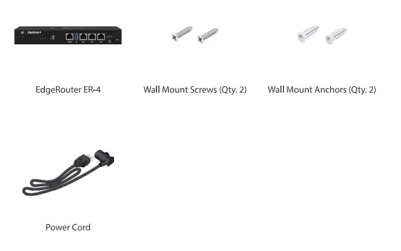 EdgeRouter ER-4 User Guide - Package Contents
