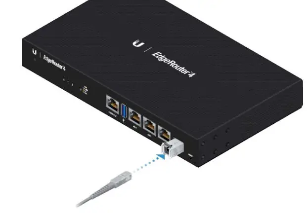 EdgeRouter ER-4 User Guide - Using SFP Ports