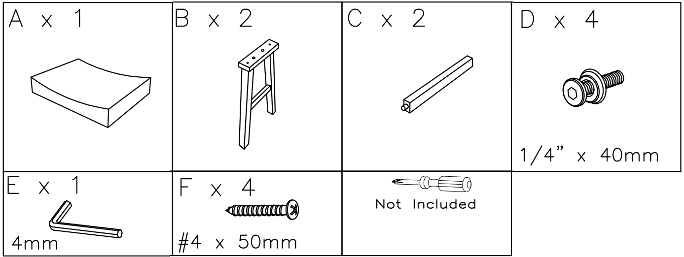 ASHLEY D548 024 Glosco Brown Stool