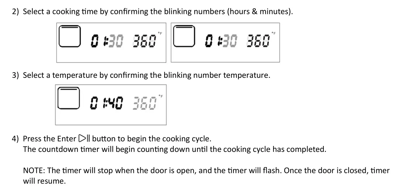 Whynter TSO-488GB Countertop Multi Function Convection Steam Oven - OPERATING INSTRUCTIONS 2