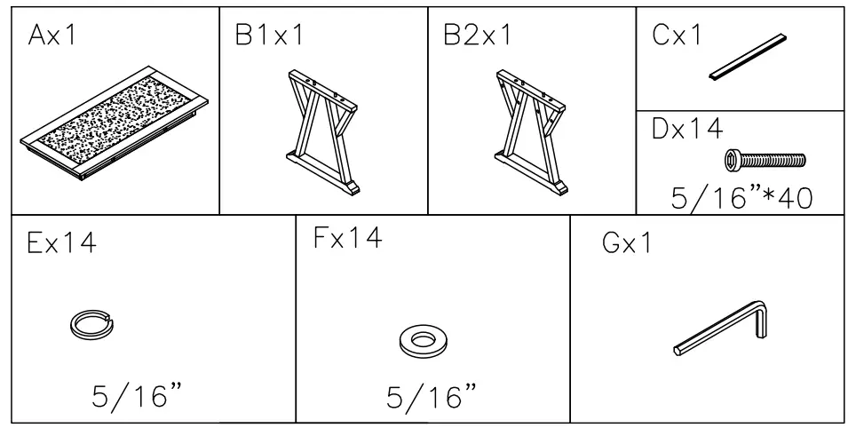 ASHLEY H642-44 Office Jonileene 60 Inch Home Office Desk - Figure 1