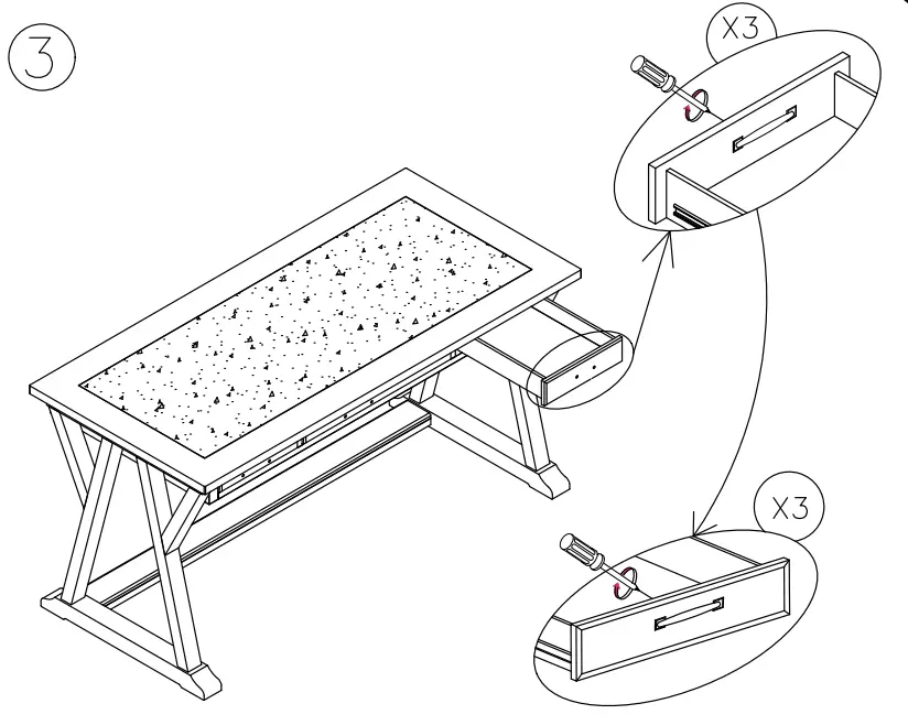 ASHLEY H642-44 Office Jonileene 60 Inch Home Office Desk - Figure 4