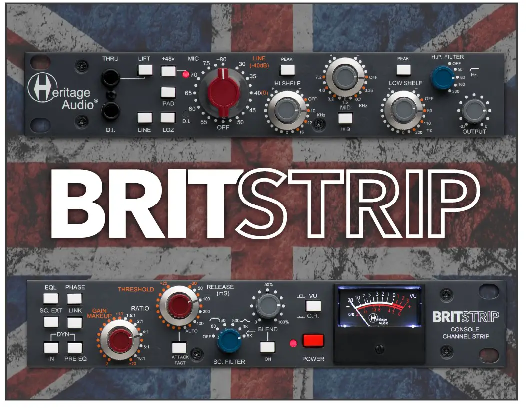 Heritage Audio BRITSTRIP Channel Strip with Diode Bridge Compressor (15)