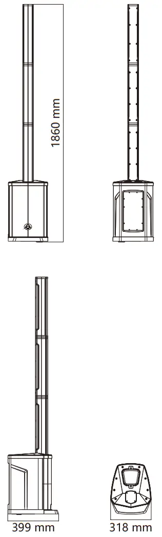 Wharfedale Pro IS 48 Active Entertainment System - fig1