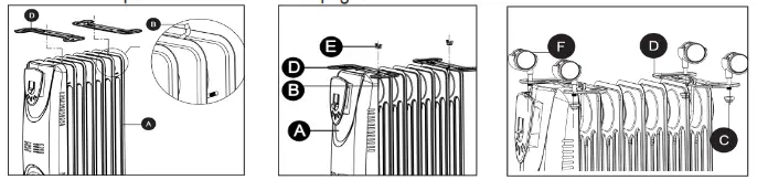 Life Smart Oil Filled Radiator Heater SH37 - ASSEMBLY INSTRUCTIONS