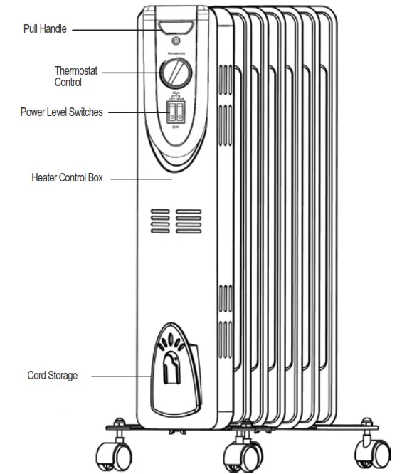 Life Smart Oil Filled Radiator Heater SH37