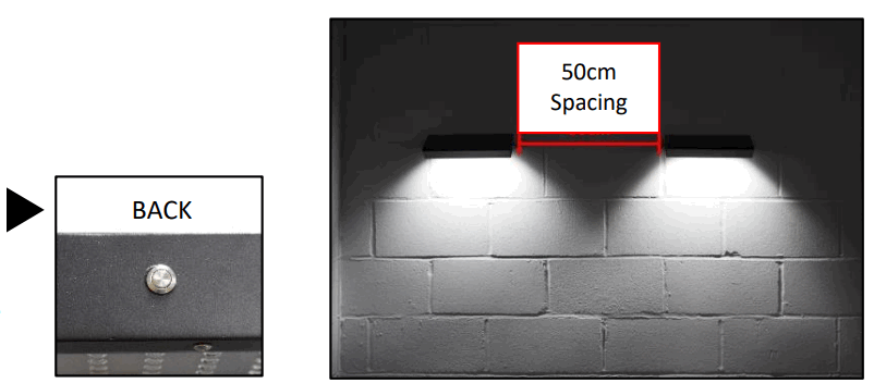 LUMENA Signa 6W Solar Sign Light - BACK