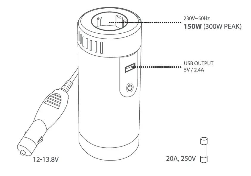 Trust-20838-Car-230-Volt-Power-Socket-150 -W-04
