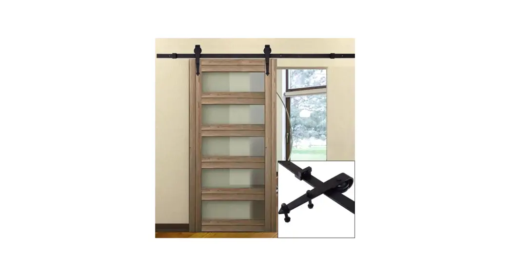 Jaxpety Hg61y0090 Low Profile Indoor Sliding Barn Door Hardware W-track Instruction Manual Jaxpety Hg61y0090 Low Profile Indoor Sliding Barn Door Hardware W-track Instruction Manual