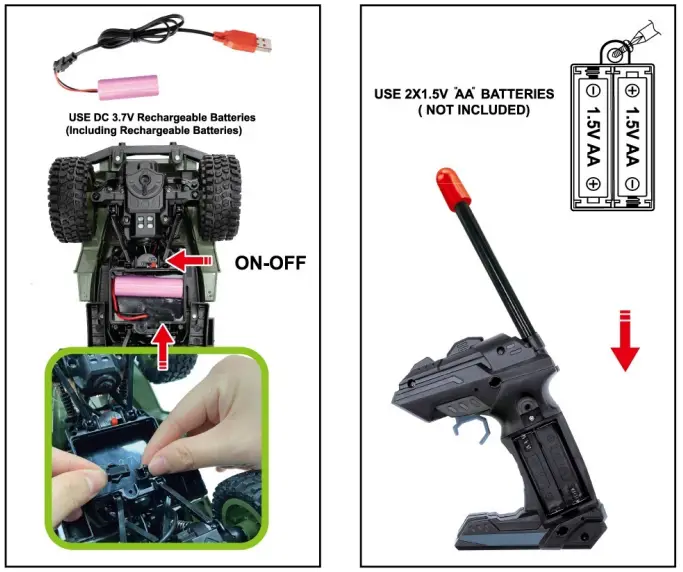 Plastic Toy Factory 6x6 Truck Model Parent Child - fig 2