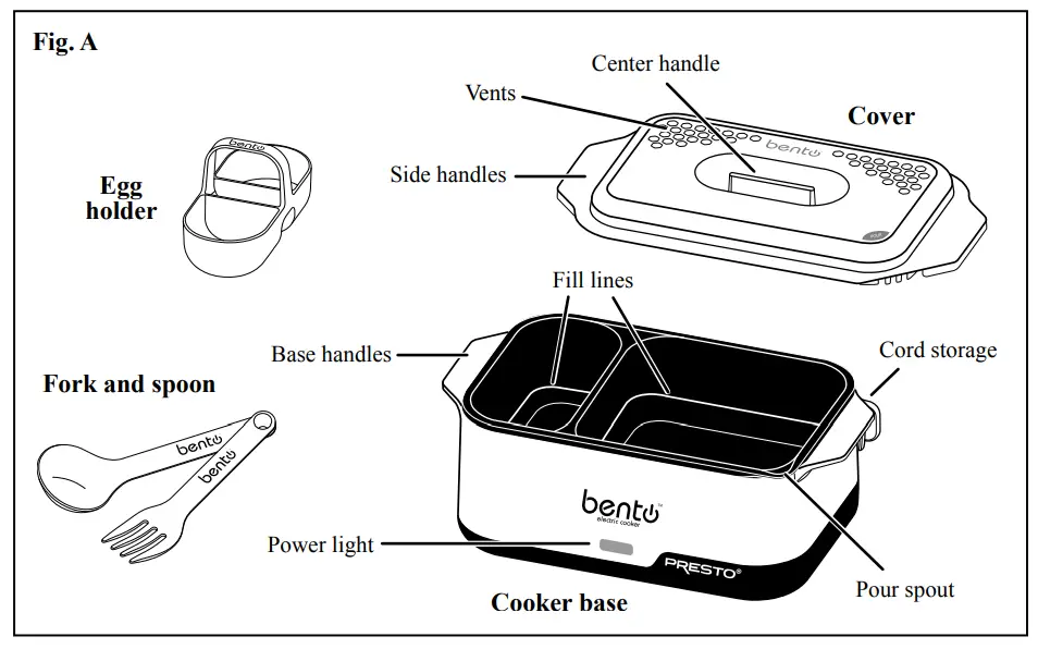 PRESTO 04634 Bento Electric Cooker - Getting