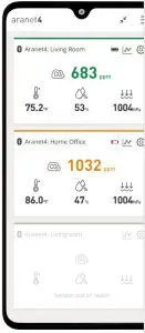 aranet 4752213000037 4 Home Wireless Indoor Air Quality - Batteryj