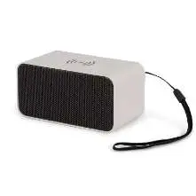 BRAINZ 38526 Bluetooth Speaker and Wireless Charger Wheatstraw