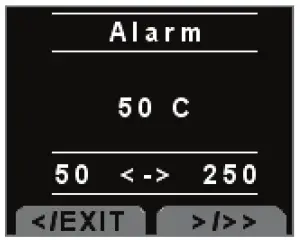 AIM IBTS M Infrared Temperature System - alarm level