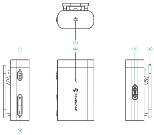 SEVENOAKS SKM W1 Ultracompact 2 4GHz Wireless Microphone System - Power Mute Button