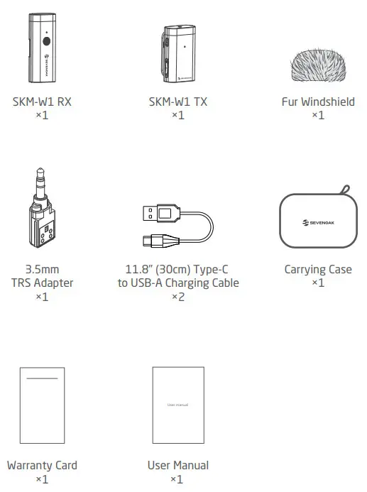 SEVENOAKS SKM W1 Ultracompact 2 4GHz Wireless Microphone System