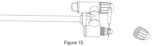makita DUS054 Cordless Garden Sprayer - CLEANING TH E NOZZLE