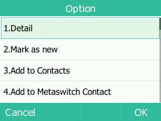 Yealink T33G SIP Phone- MESSAGE OPTIONS