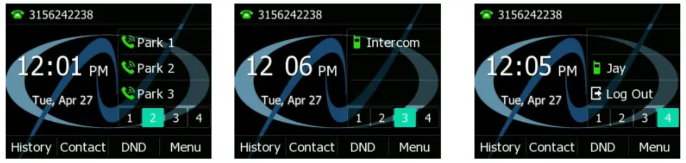 Yealink T33G SIP Phone- SECOND IDLE SCREEN