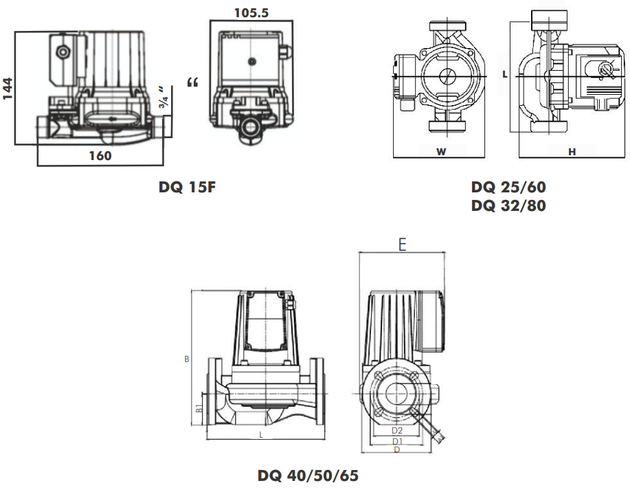 DAYLIFF DQ Circulator Pumps - parts 1
