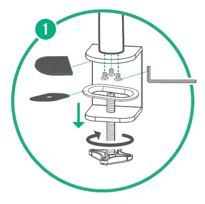 BAUHN AMAB-0222-D Dual Monitor Bracket fig 3