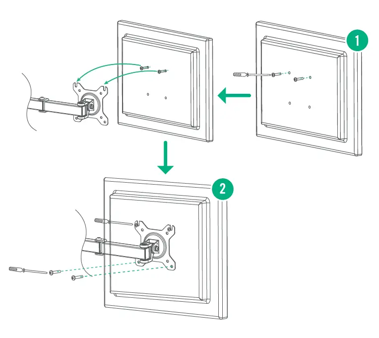 BAUHN AMAB-0222-D Dual Monitor Bracket fig 7