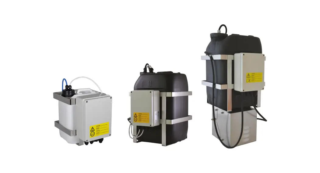 Videotec Was 5 Or 23 Liter Tank With Pump Instruction Manual