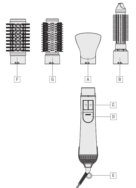 GRUNDIG HS 7080 Profi Curls and Volume Hair Styler