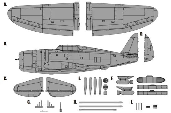 Fms 1500MM P 47 Razorback Warbird with Reflex - fig1