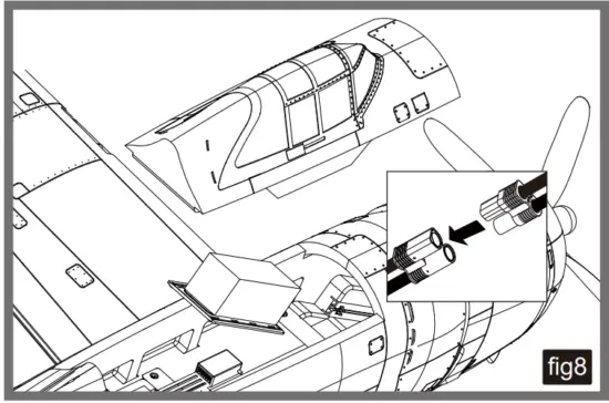 Fms 1500MM P 47 Razorback Warbird with Reflex - fig8