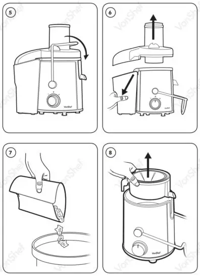 VonHaus 2515109 2 in 1 Lawn Scarifier Electric Garden Lawn Rake 1500W - Operation 1