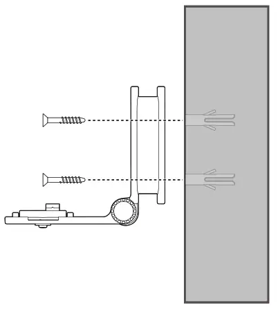 vtech 5-inch Smart Wi-Fi ---- Align the wall mount bracket -2