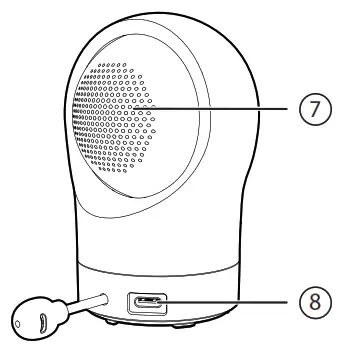 vtech 5-inch Smart Wi-Fi -Camera unit overview-1