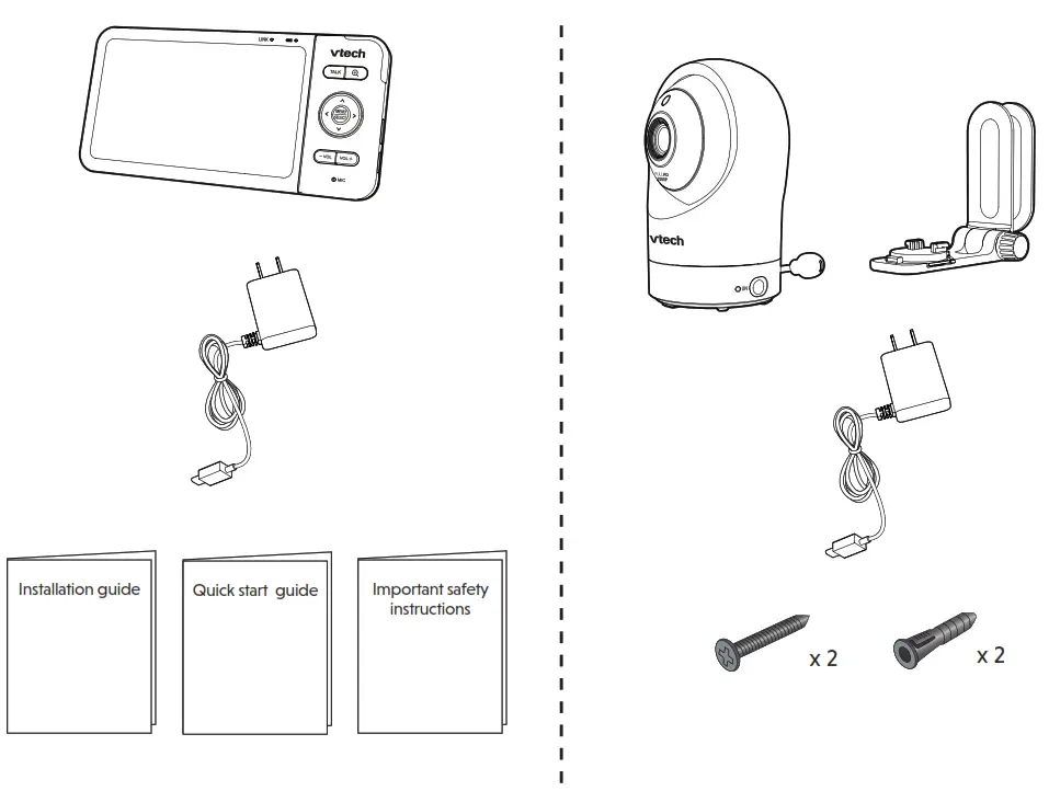 vtech 5-inch Smart Wi-Fi -What’s in the box-1